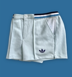 Short Celeste Adidas Tenis 80s