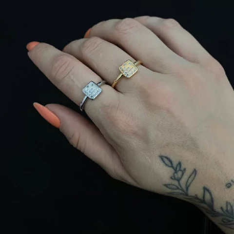 Anel Dominó Quadrado MAA22242-2 (36 peças)