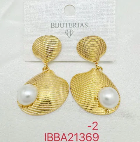 BRINCO CONCHA PEROLA IBBA21369 (12 PARES) - comprar online