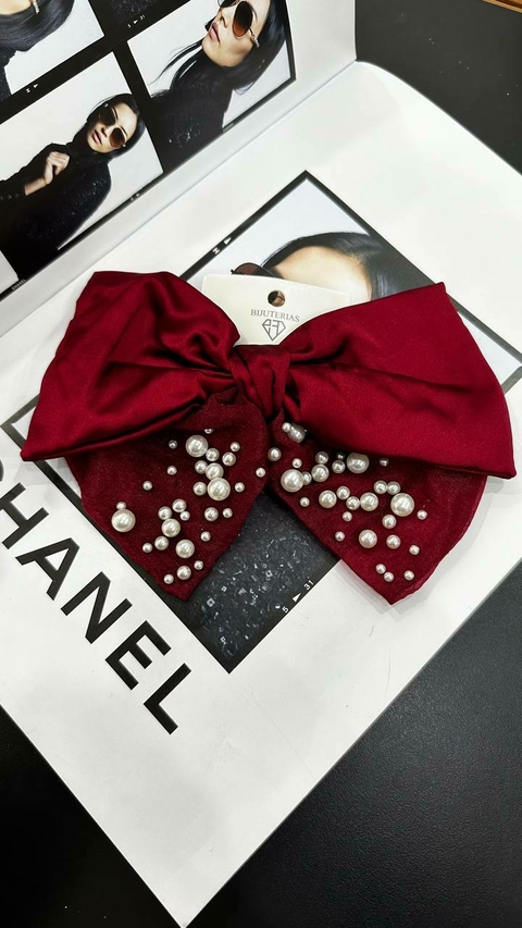 Presilha Laço com Pérolas BGC706601 -2 (12 unidades)