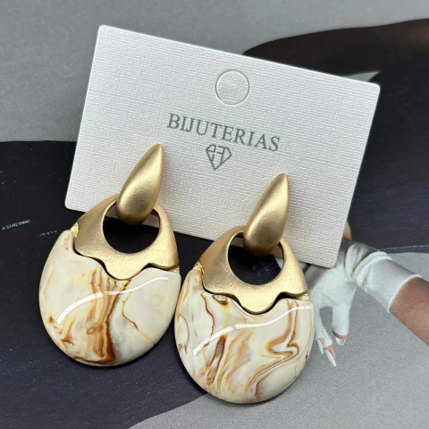 BRINCO VINTAGE MARMORIZADA GBBA21511 -2 (12 PARES) - comprar online