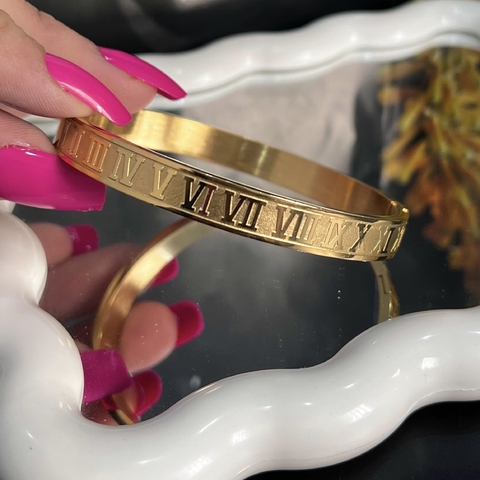 (AÇO) BRACELETE NUMEROS ROMANOS JPH28221 (12 PEÇAS) - buy online