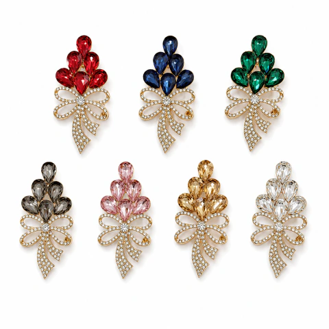 BROCHE STRASS CUCK05601 -2 (12 PEÇAS)
