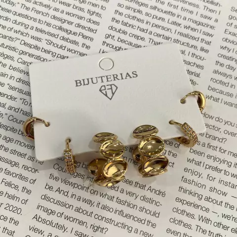 Trio de Argolas ABA15545 -12 (12 trios)