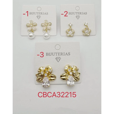 BRINCO FLOR MICROZIRCÔNIAS CBCA32215 (12 PARES) - buy online