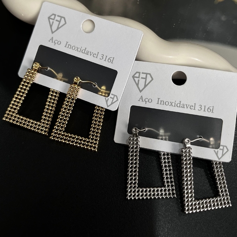 (AÇO) ARGOLA TRAPEZIO ABB22125 - 21 (12 pares) - buy online