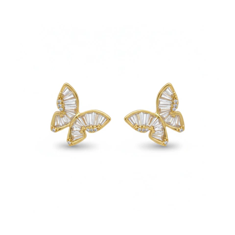 BRINCO BORBOLETA ZIRCONIAS KBCA21862 (12 PARES) - buy online