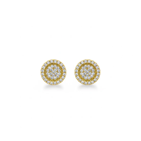 MINI BRINCO FOLHEADO MICROZIRCONIAS NBDA088454 (12 PARES) - buy online