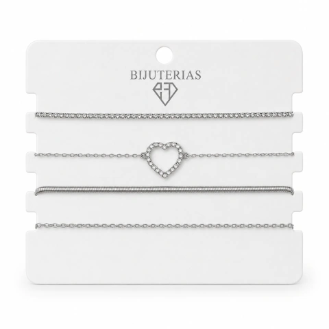 Kit Chokers Bijuteria Correntes KCE87501 -6 (12 kits)