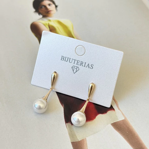 BRINCO PENDENTE PEROLA KBCA18503 (12 PARES) - comprar online