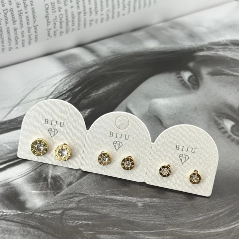 TRIO DE BRINCOS LOVE HBCB26202 (12 TRIOS) - comprar online