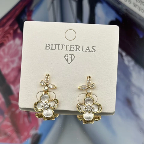 BRINCO MADREPÉROLA FLOR DBCA31006 (12 PARES) - buy online