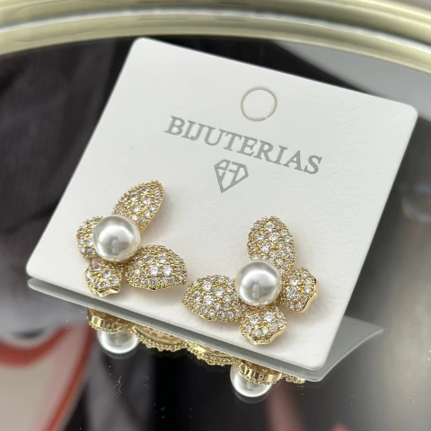 BRINCO PEROLA MICROZIRCÔNIAS CBFA32839 -2 (12 PARES) - buy online