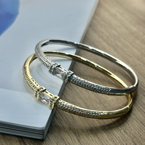 (FOLHEADO) BRACELETE MICROZIRCONIAS RPA110120-2 (12 PEÇAS - comprar online