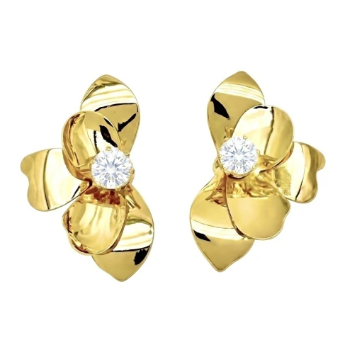 BRINCO FLOR ZIRCONIA BBAA31042 (12 PARES)