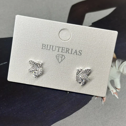 (BANHO DE PRATA) BRINCO MICORZIRCONIAS HBBA28392 -8 (12 PARES) - comprar online