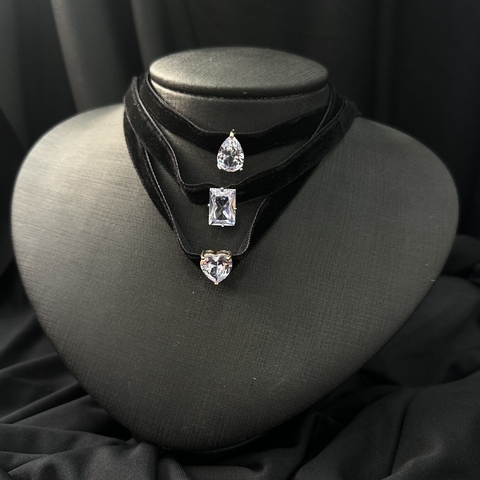 Choker Veludo Cristal FCC02840 (12 peças)