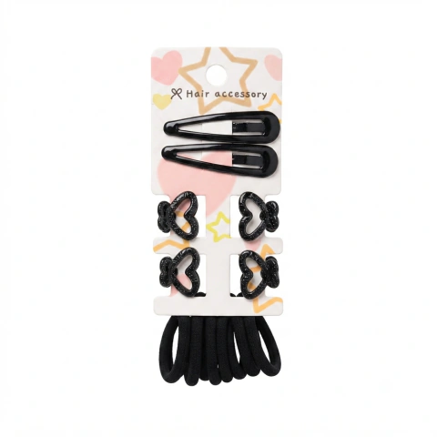 KIT INFANTIL ACESSÓRIOS DE CABELO AGBG03803-3 (12 PEÇAS)