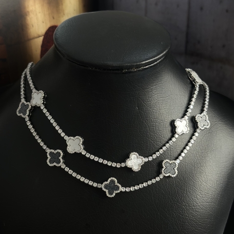 COLAR RIVIERA TREVO MADREPEROLA NCA29308 (12 PECAS) - comprar online