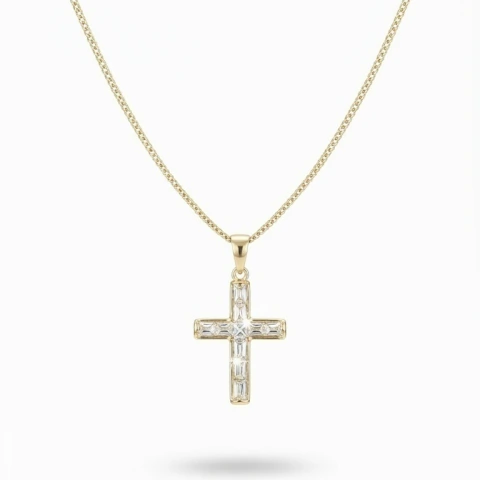 COLAR RELIGIOSO CRUZ JCCA21517-1 (12 PEÇAS)