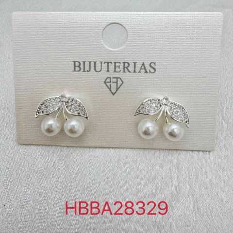 (BANHO DE PRATA) BRINCO CORACAO PEROLA HBBA28527 (12 PARES) - comprar online