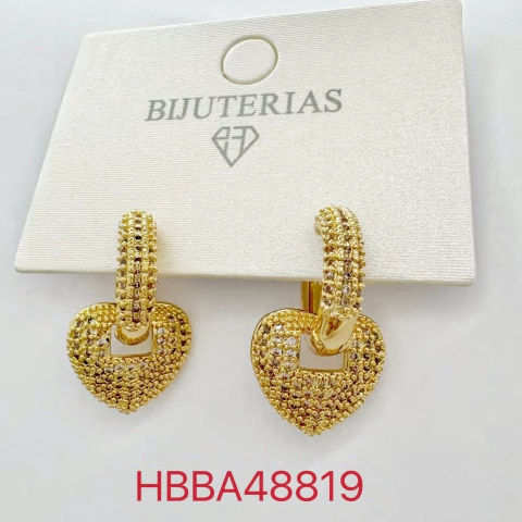 ARGOLA CLICK MICROZIRCONIA CORACAO HBBA48819 (12 PARES) - comprar online