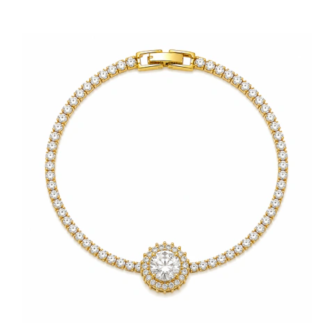 (INSPIRAÇ?O) PULSEIRA ZIRCÔNIA RIVIERA MPBA32322 (12 PEÇAS)