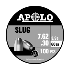 BALINES SLUG CAL 7.62 X 100 60 GR