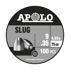BALINES SLUG CAL 9 X 100 75 GR