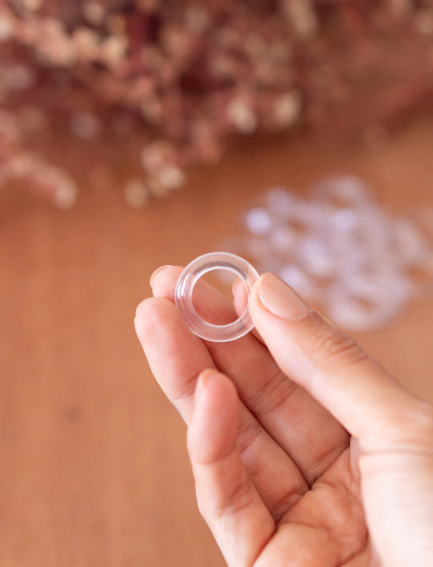 Argola de acrílico 2.5cm de diâmetro