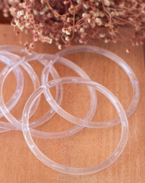 Argola de acrílico 15cm