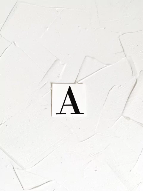 Letras Individuales Negro