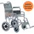 Silla de Ruedas Acero Desmontable Rebatible Ancho 46/63cm