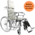 Silla De Ruedas Acero Care-Quip Reclinable Desmontable