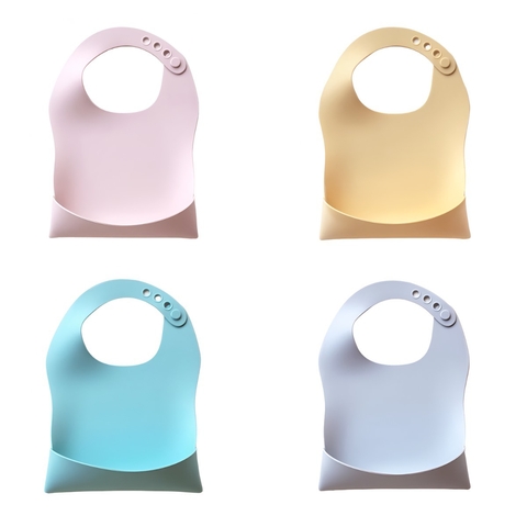 Babero De Silicona Impermeable Tatoon Con Bolsillo