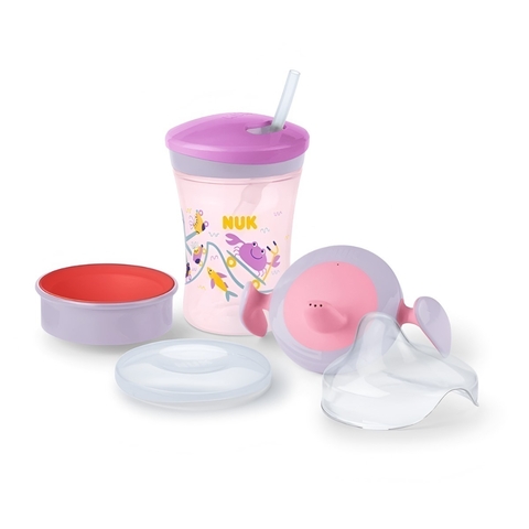 Set Vaso Nuk Evolution Cup 230ml Involcable Antiderrame