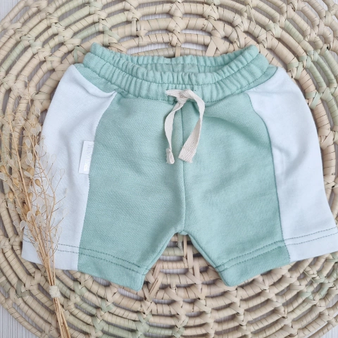 Bermuda Rústica Combinada Malva