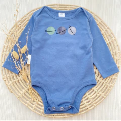 Body Planetas Azul Aero Manga Larga - comprar online