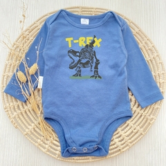 Body T - REX Azul Aero Manga Larga - comprar online