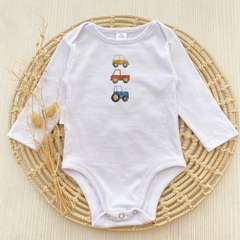 Body Autos Blanco Manga Larga - comprar online