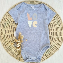 Body Love Gris Claro con moño manga Corta