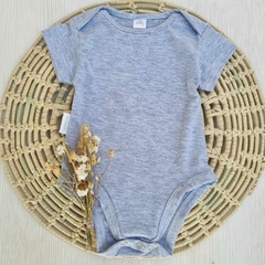 Body Gris Claro Melange manga Corta