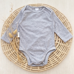 Body Gris Manga Larga - comprar online