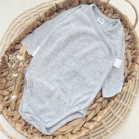 Body Kimono Gris Manga Larga - comprar online
