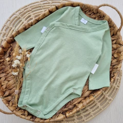 Body Kimono Verde Manzana Manga Larga