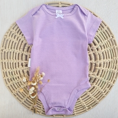 Body Lila con Moño manga Corta