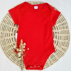 Body Rojo con Moño manga Corta