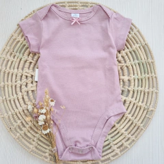 Body Rosa con Moño manga Corta