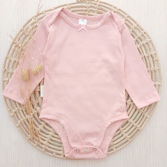 Body Rosado con Moño Manga Larga - comprar online