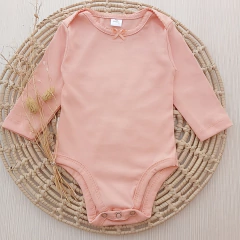 Body Salmón con Moño Manga Larga - comprar online